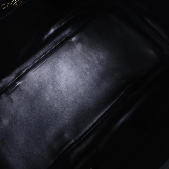 Chanel Black Canvas Lambskin Bicolore 2way Duffle Handbag 155094 - Picture 8 of 10